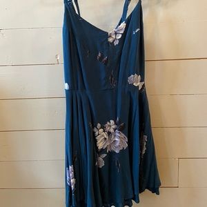 Blue flowy dress